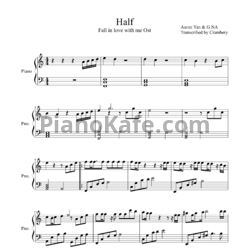 Ноты Aaron Yan - Half