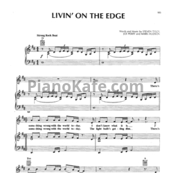 Ноты Aerosmith - Livin' on the edge - предпросмотр