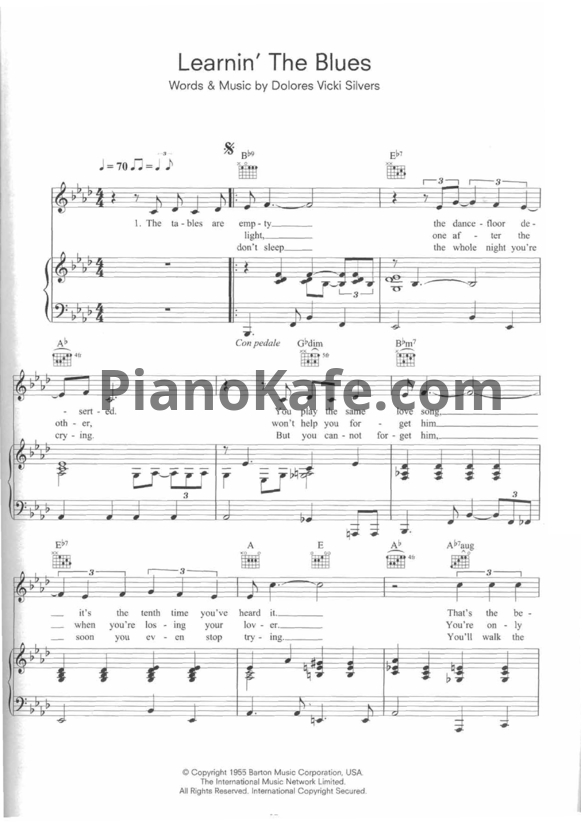 Ноты Katie Melua - Learnin' the blues - PianoKafe.com