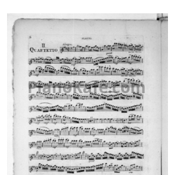 Ноты Франсуа Девьен - Квартет для флейты, скрипки, альта и виолончели ре мажор (Партии) - предпросмотр