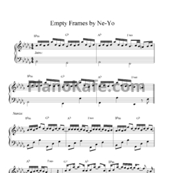Ноты Ne-Yo - Empty frames - предпросмотр