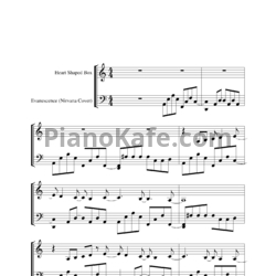 Ноты Evanescence - Hearts shaped box (Nirvana cover) - предпросмотр