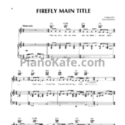 Ноты Joss Whedon - Firefly (Книга нот)