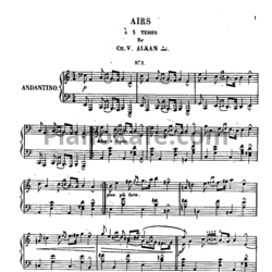 Ноты Шарль Алькан - Четыре арии для фортепиано (Op. 32) - предпросмотр