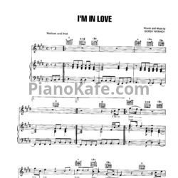 Ноты Aretha Franklin - I'm in love - предпросмотр