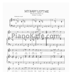 Ноты Elvis Presley - My baby left me - предпросмотр
