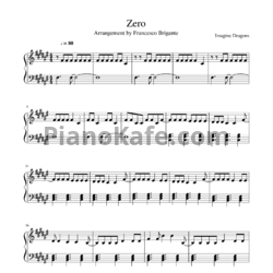 Ноты Imagine Dragons - Zero - предпросмотр