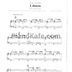 Ноты Nino Rota - I clowns - предпросмотр