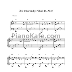 Ноты Pitbull Feat. Akon - Shut it down