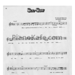 Ноты Pink Floyd - See-saw (Вокальная партия) - предпросмотр