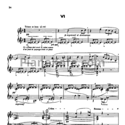 Ноты Claude Debussy - Шаги на снегу - предпросмотр