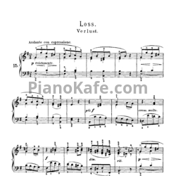 Ноты Корнелиус Гурлитт - Loss (Op. 101, №15) - предпросмотр