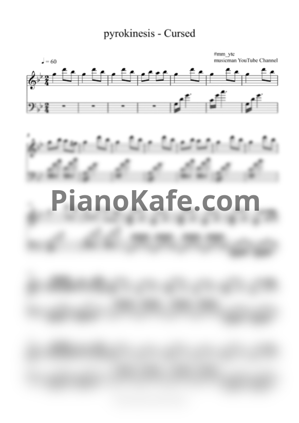 Ноты Pyrokinesis - Cursed - PianoKafe.com