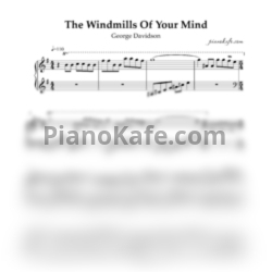 Ноты George Davidson - The windmills of your mind - предпросмотр