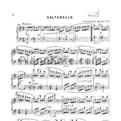 Ноты Альберт Лешгорн - Saltarello (Соч. 108, №2) - предпросмотр