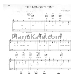 Ноты Billy Joel - The longest time - предпросмотр