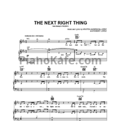Ноты Kristen Bell - The next right thing - предпросмотр