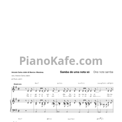 Ноты Antonio Carlos Jobim & Newton Mendonça - Samba de uma nota só - предпросмотр