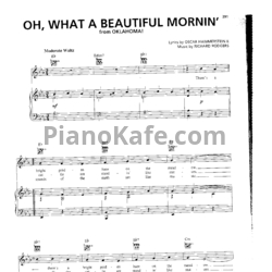 Ноты Richard Rodgers - Oh, what a beautiful mornin' - предпросмотр
