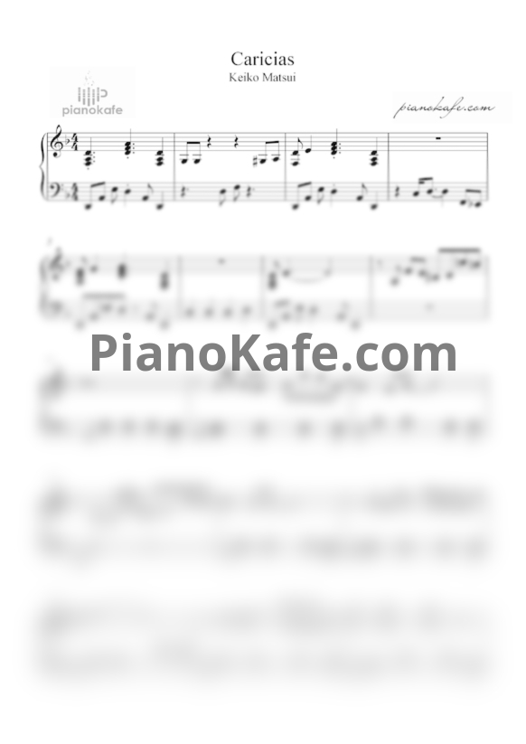 Ноты Keiko Matsui - Caricias - PianoKafe.com