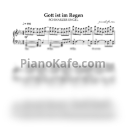 Ноты Schwarzer Engel - Gott ist im Regen