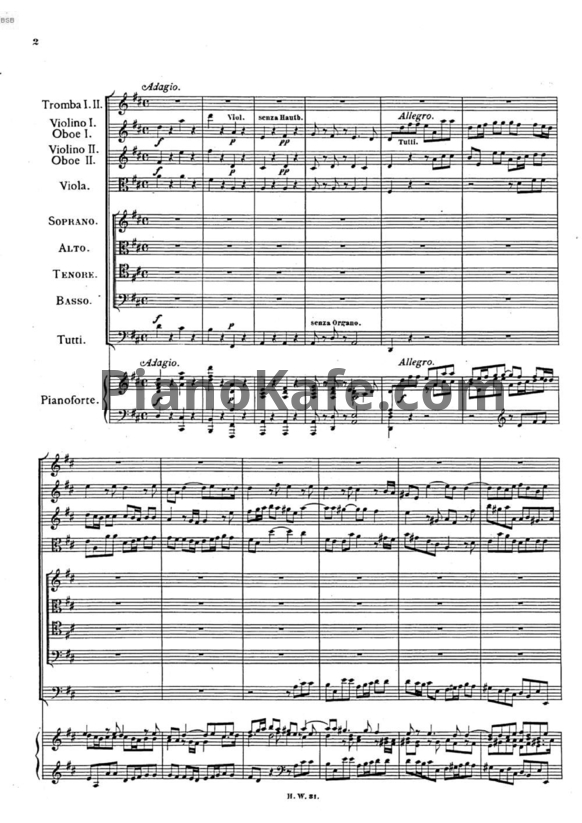 Ноты Георг Гендель - Торжество ре мажор (HWV 279) - PianoKafe.com
