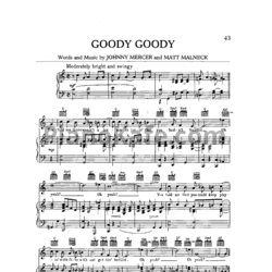 Ноты Frank Sinatra - Goody goody - предпросмотр