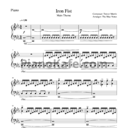 Ноты Trevor Morris - Iron Fist main theme