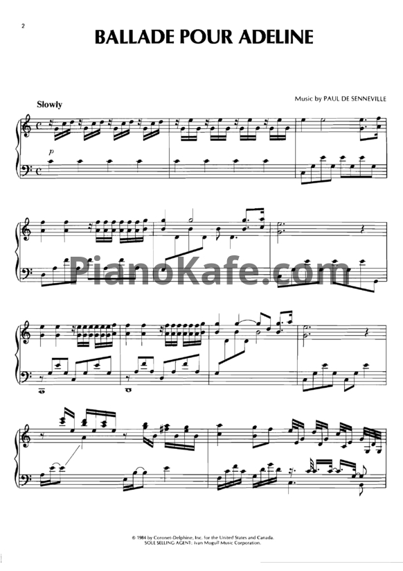 Ноты The piano solos of Richard Clayderman - Music of Love - PianoKafe.com