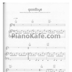 Ноты The Corrs - Goodbye - предпросмотр