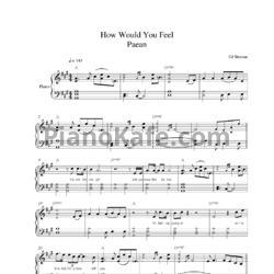 Ноты Ed Sheeran - How would you feel (Paean) (Версия 2) - предпросмотр