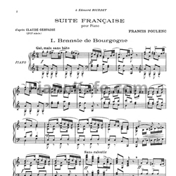 Ноты Франсис Пуленк - Французские сюиты - предпросмотр