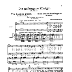 Ноты Ян Сибелиус - Кантата "Vapautettu kuningatar" для хора и оркестра (Op. 48) - предпросмотр