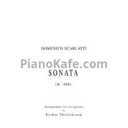 Ноты Д. Скарлатти - Соната K408 - предпросмотр