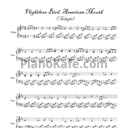 Ноты Iron and Wine - Flightless bird american mouth