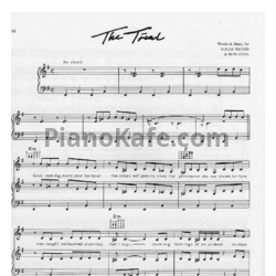 Ноты Pink Floyd - The trial - предпросмотр