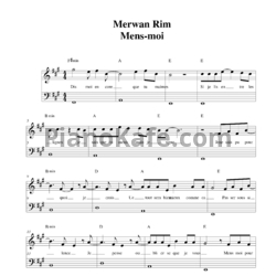 Ноты Merwan Rim - Mens-Moi