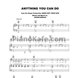 Ноты Irving Berlin - Anything you can do - предпросмотр