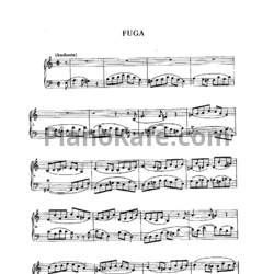 Ноты Фредерик Шопен - Фуга - предпросмотр