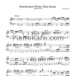 Ноты Brian Tyler - Transformers Prime main theme