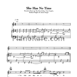 Ноты Keane - She has no time - предпросмотр