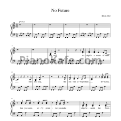 Ноты Blink-182 - No future - предпросмотр