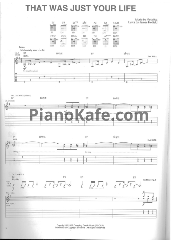 Ноты Metallica - Death magnetic (Книга нот) - PianoKafe.com