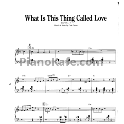 Ноты Red Garland - What is this thing called love - предпросмотр