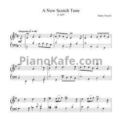 Ноты Генри Пёрселл - Новая шотландская мелодия (Z 655) - предпросмотр