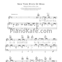 Ноты Barbara Streisand - New York state of mine - предпросмотр