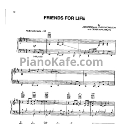 Ноты Jim Brickman - Friends for life - предпросмотр