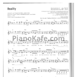 Ноты Lost Frequencies feat. Janieck Devy - Reality - предпросмотр