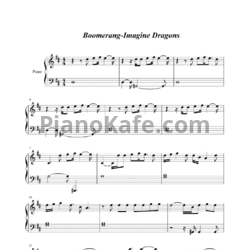 Ноты Imagine Dragons - Boomerang - предпросмотр