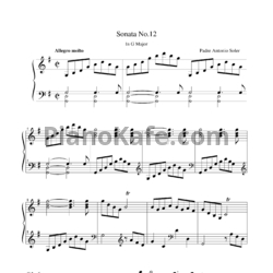 Ноты Antonio Soler - Sonata 12 in G major - предпросмотр